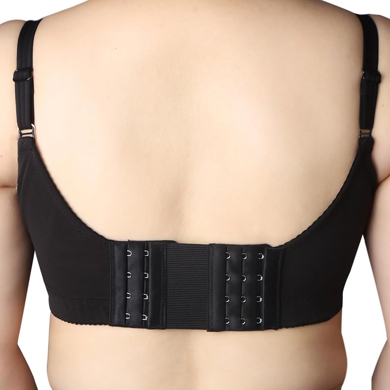 FEUNLEM 4 Hook Bra Extenders for women, Adjustable 4 hook Plus Size Bra Extender (3/4" Spacing) - Image 2